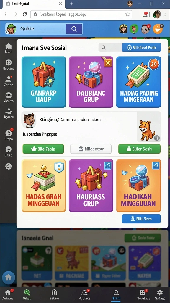 Tangkapan layar menampilkan karakter utama dalam misi petualangan.