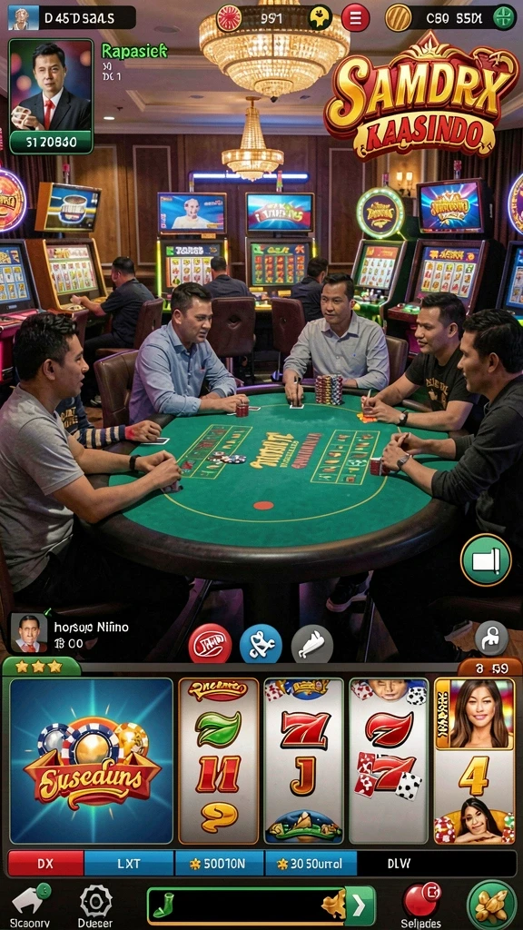 Tampilan karakter yang dapat disesuaikan dengan berbagai pilihan.