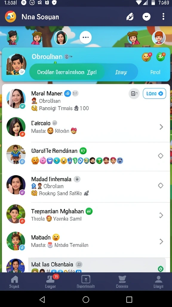 Tangkapan layar level yang menantang dan menarik.