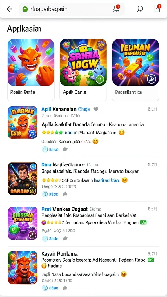 Beragam mode permainan yang menantang.