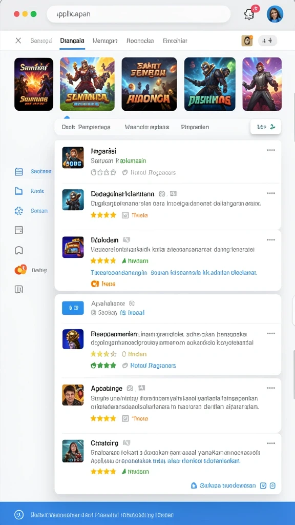 Screenshot menunjukkan tampilan menu utama DORA77 yang menarik.