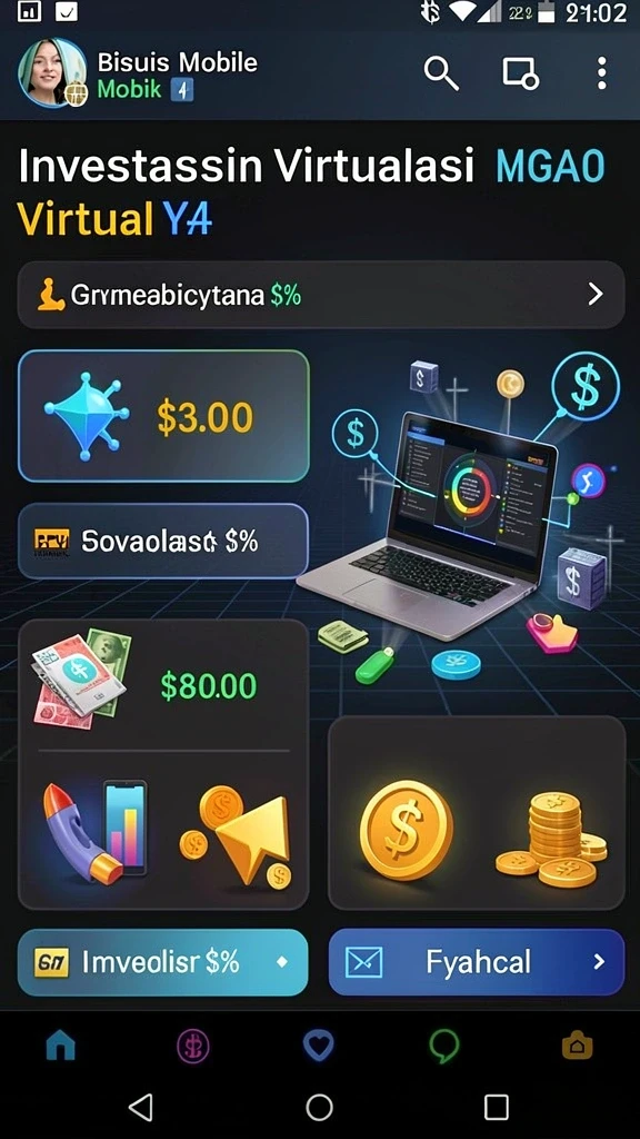 Tampilan menu utama yang menarik dan intuitif.