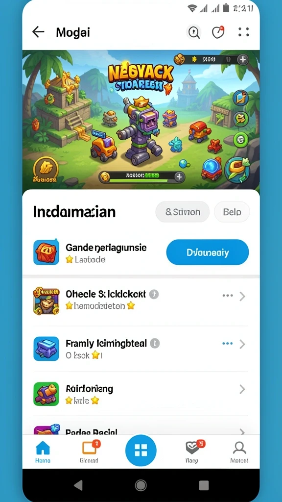 Tampilan grafis yang menawan dan penuh warna.