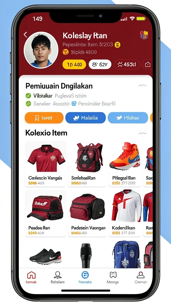 Tampilan antarmuka yang user-friendly.