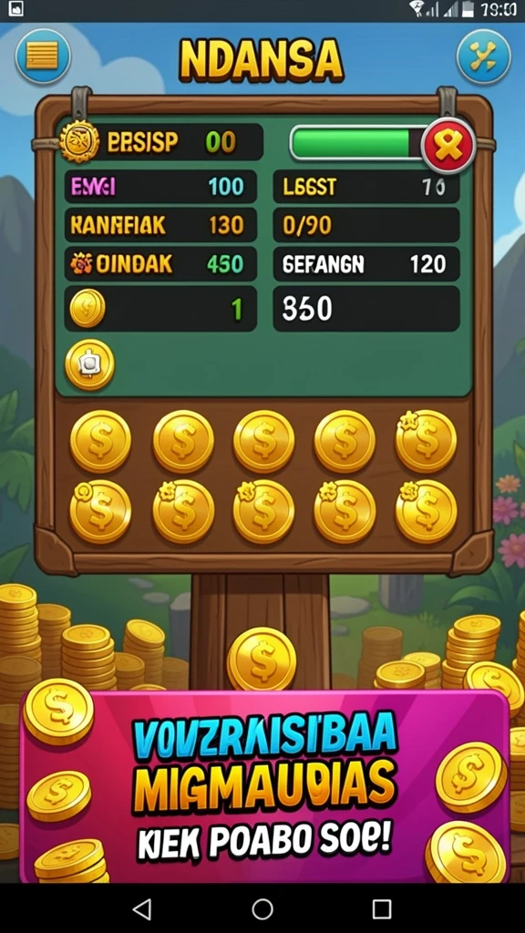 Tampilan permainan slot yang beragam dan menghibur.