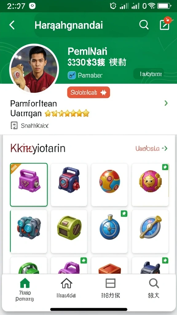 Gambar antarmuka permainan LUCKYRP yang menarik.