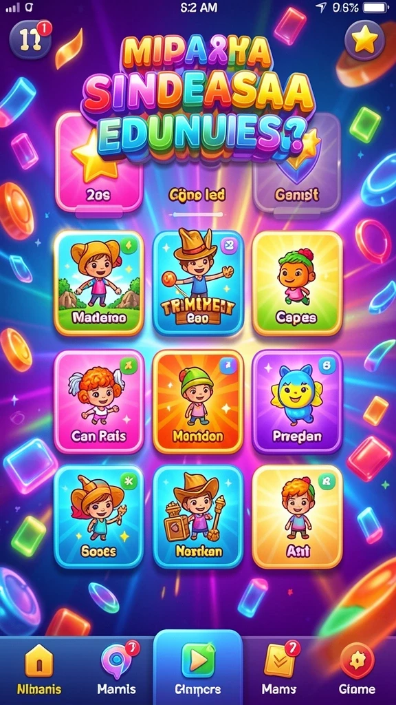 Tampilan menarik dari mesin slot LUCKYSLOTS yang baru.
