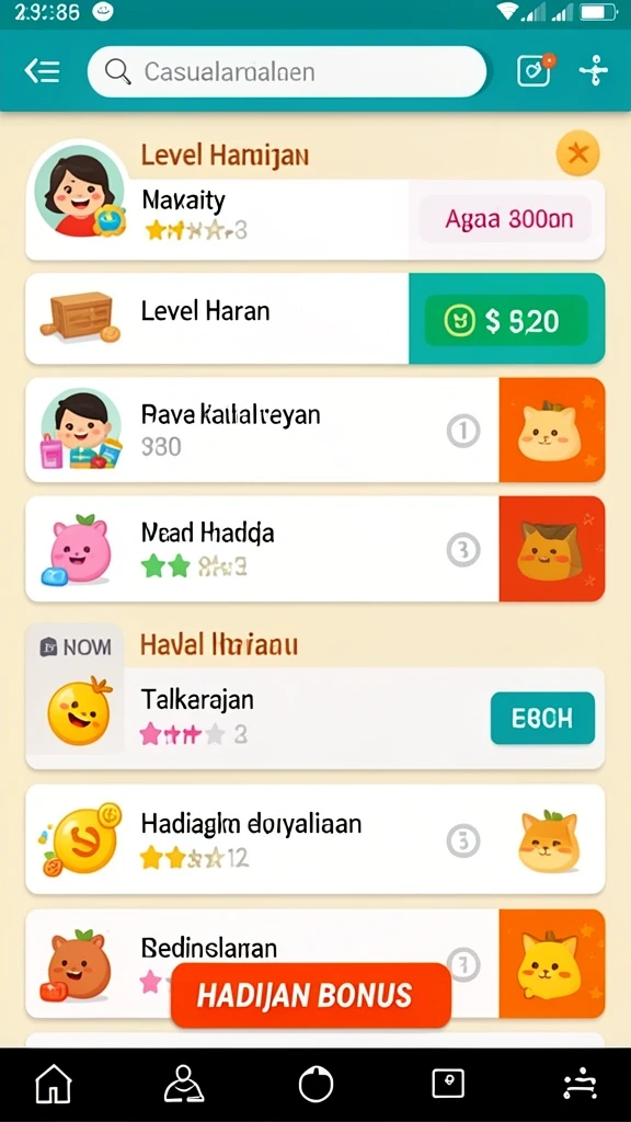 Level penuh tantangan dan keseruan.