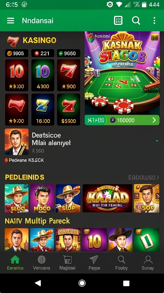 Tangkapan layar yang menunjukkan tampilan antarmuka utama game.
