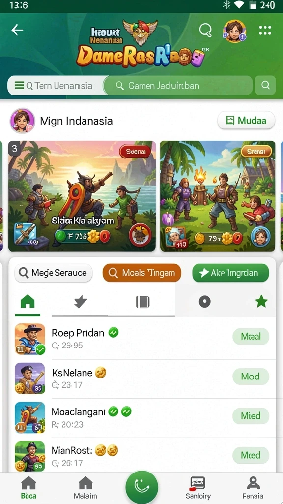 Kelompok teman yang bersaing dalam game.