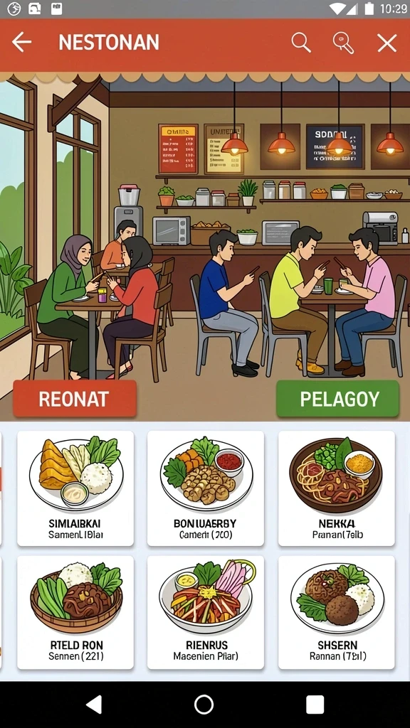 Tampilan utama MPO08 yang menarik dan interaktif.
