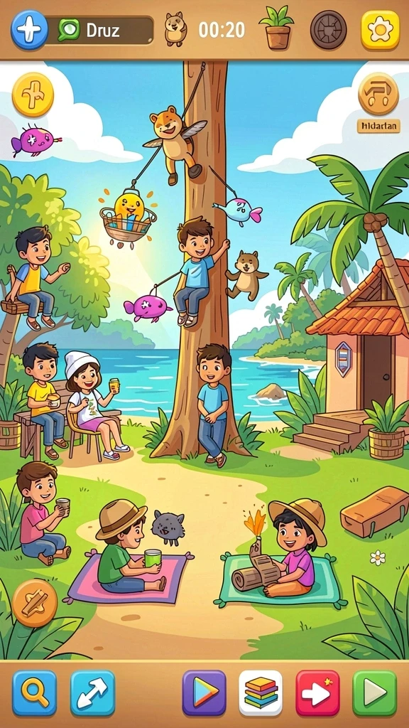Tangkapan layar pertama menunjukkan pandangan indah dunia dalam game.