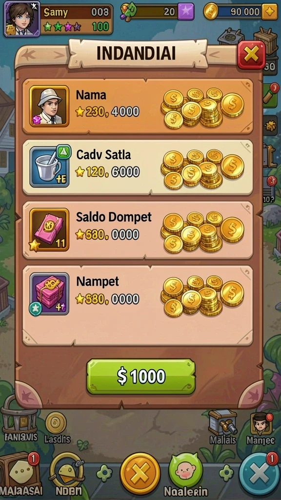 Tangkapan layar menampilkan aksi seru di dalam game.