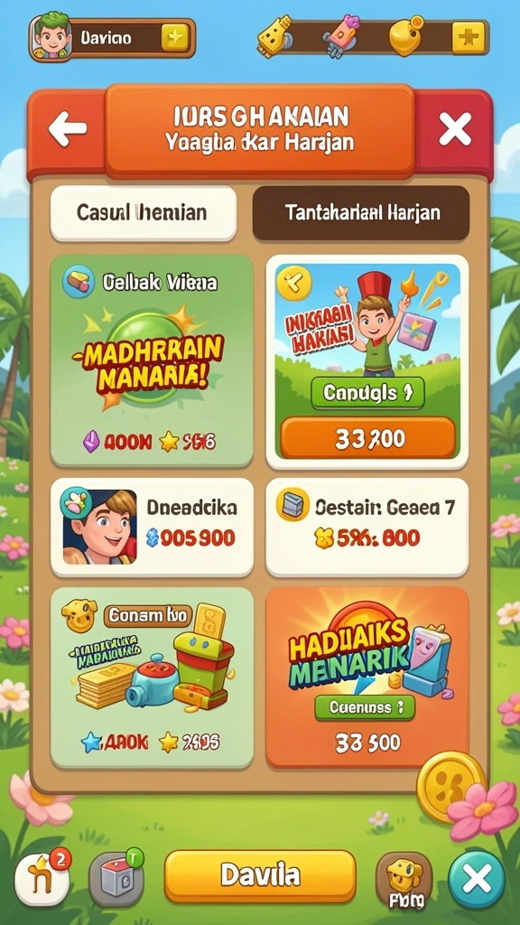 Tampilan antarmuka yang user-friendly dan menarik.