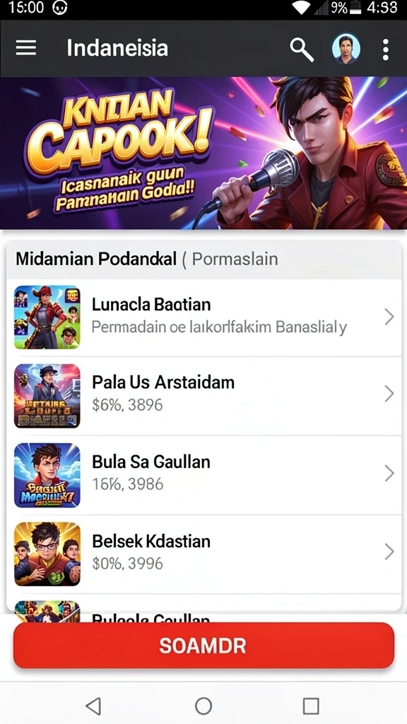 Beragam pilihan permainan yang membuat tidak cepat bosan.
