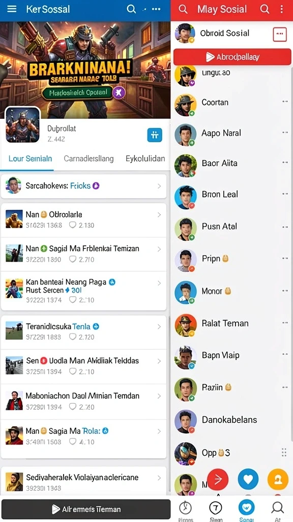 Mode permainan multiplayer yang menantang.