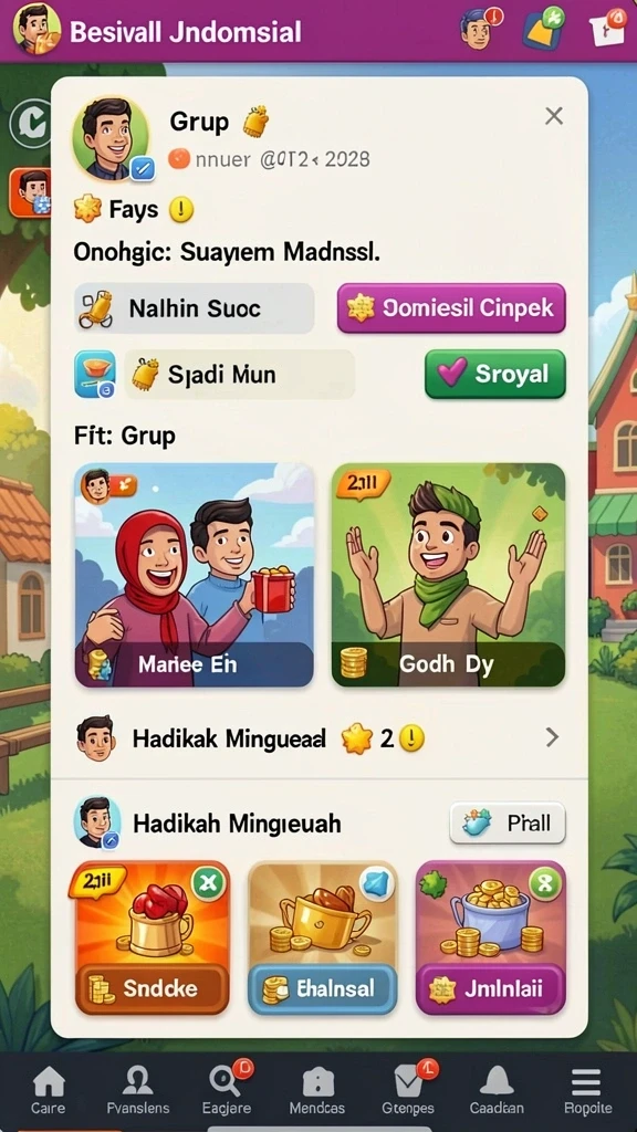 Screenshot yang menunjukkan tantangan seru dalam permainan.