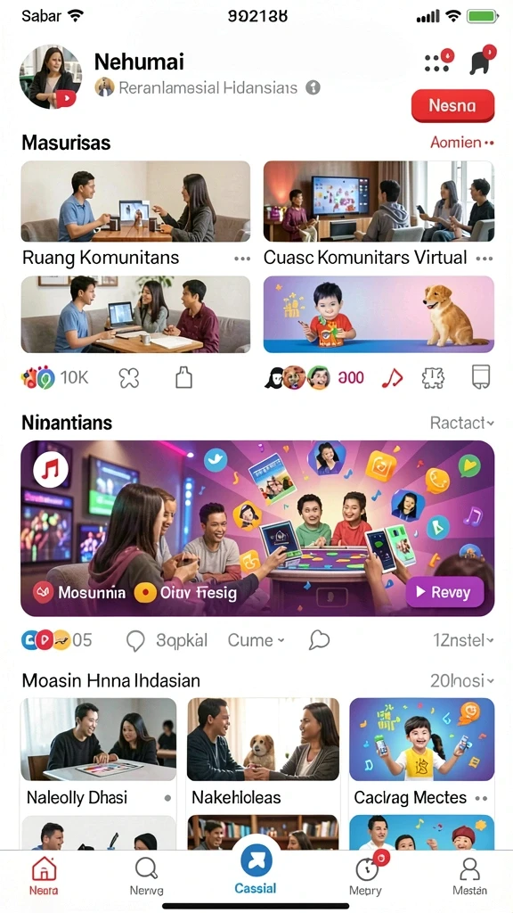 Tampilan karakter yang unik dan menarik.
