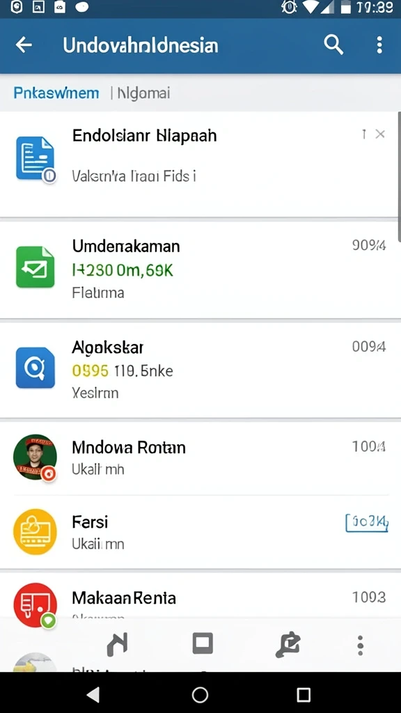 Tampilan awal yang menarik dan penuh warna.