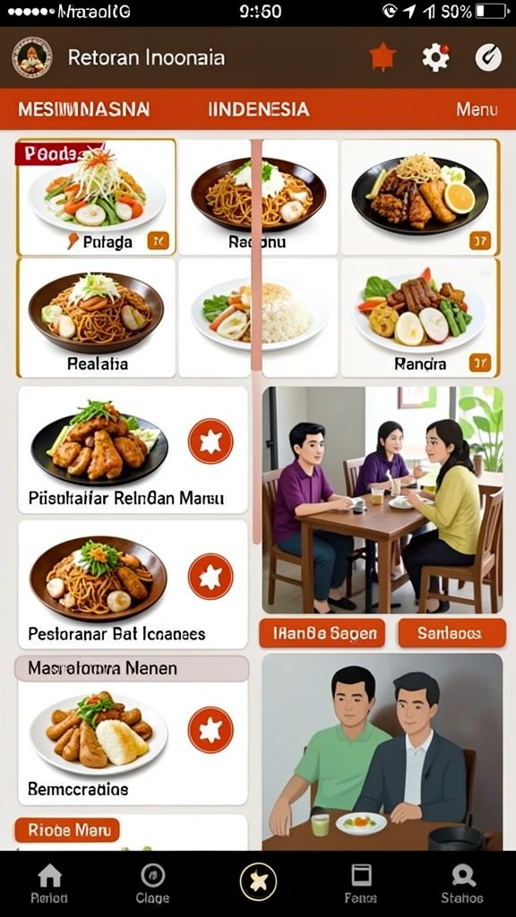 Tampilan antarmuka yang menarik dan user-friendly.