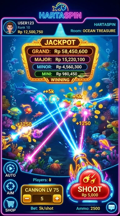 hartaspin — layar beranda